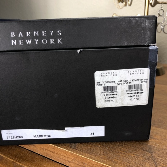 NWT Barney’s New York Olive Suede Lace Up Boots - Picture 8 of 8